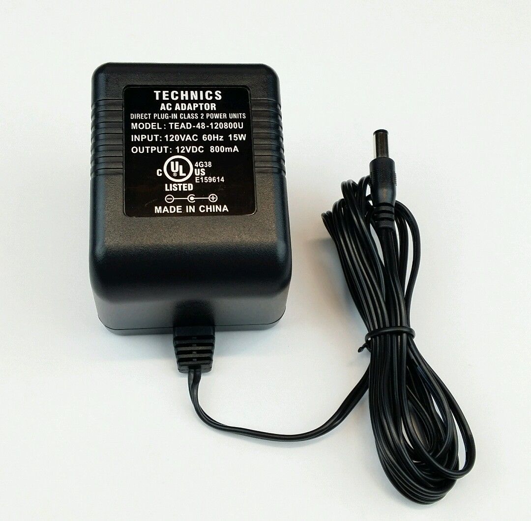 New 12VDC 800mA TEAD-48-120800U 25.10060.021 Technics Class 2 Power Supply AC Adapter New 12VDC 800mA TEAD-48-120800U 25.10060.021 Technics Class 2 Power Supply AC Adapter